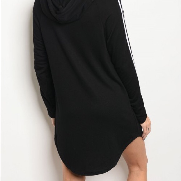 Long Sleeve Hooded Dress - Picture 2 of 4